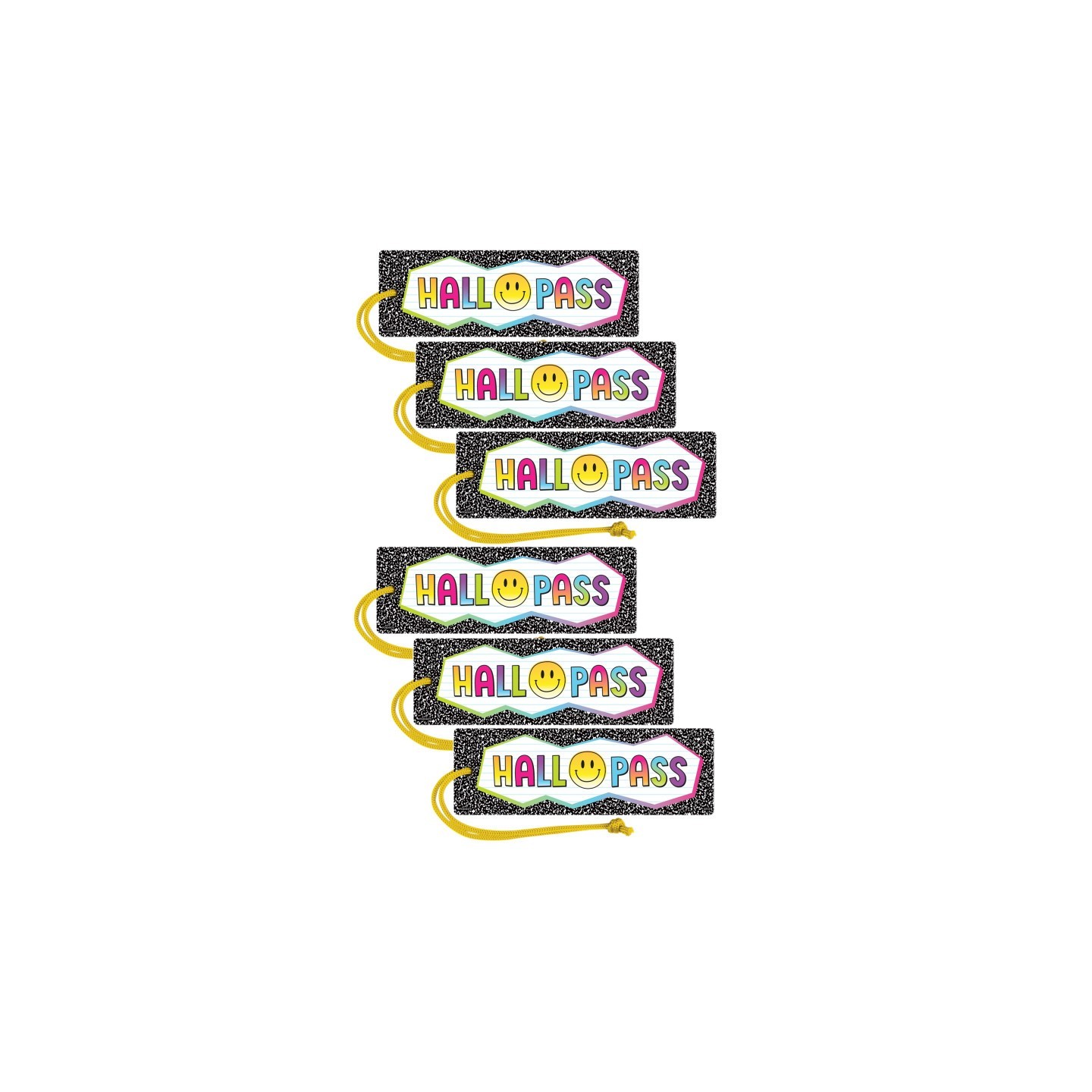 Teacher Created Resources® Brights 4Ever Magnetic Hall Pass, Pack of 6