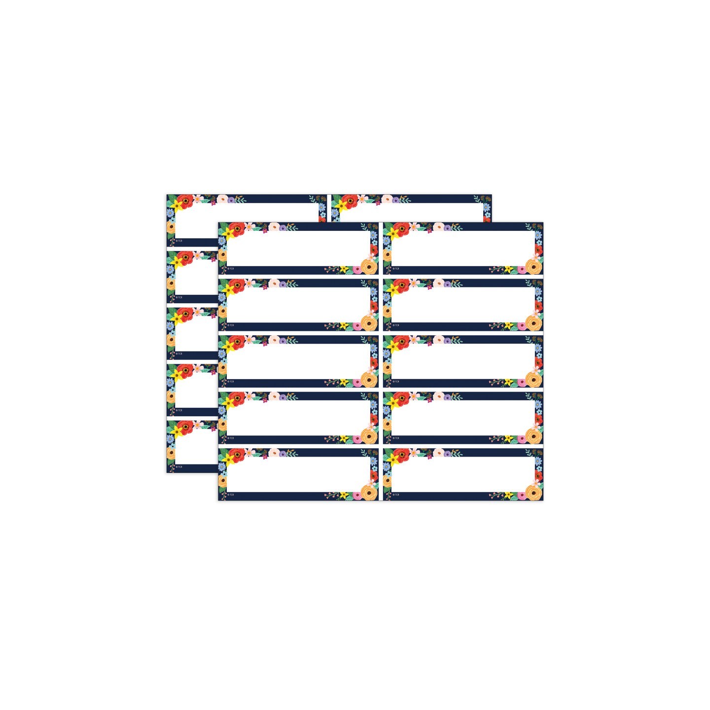 Teacher Created Resources® Wildflowers Magnetic Labels Accents, 20 Per Pack, 2 Packs