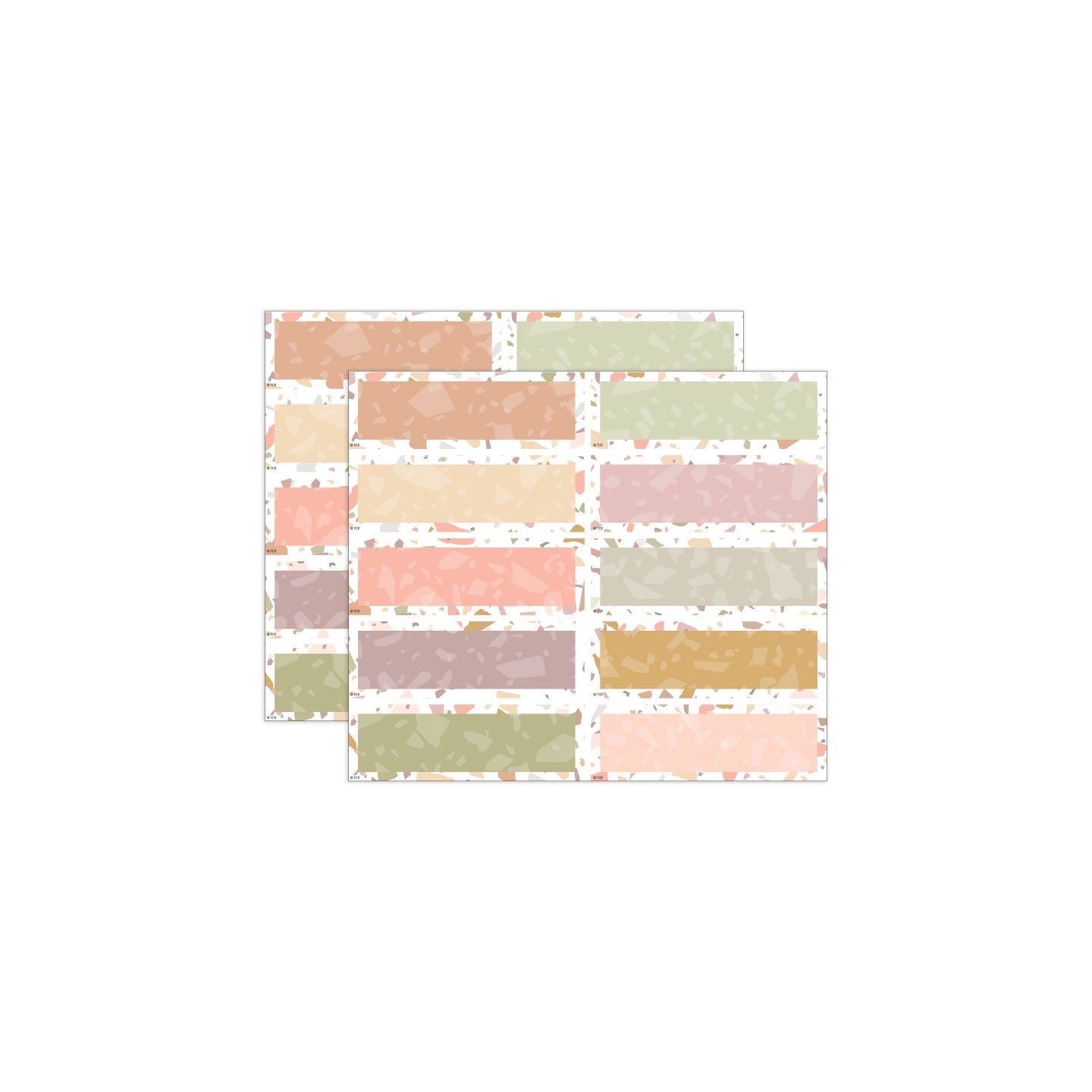 Teacher Created Resources® Terrazzo Tones Magnetic Labels Accents, 20 Per Pack, 2 Packs