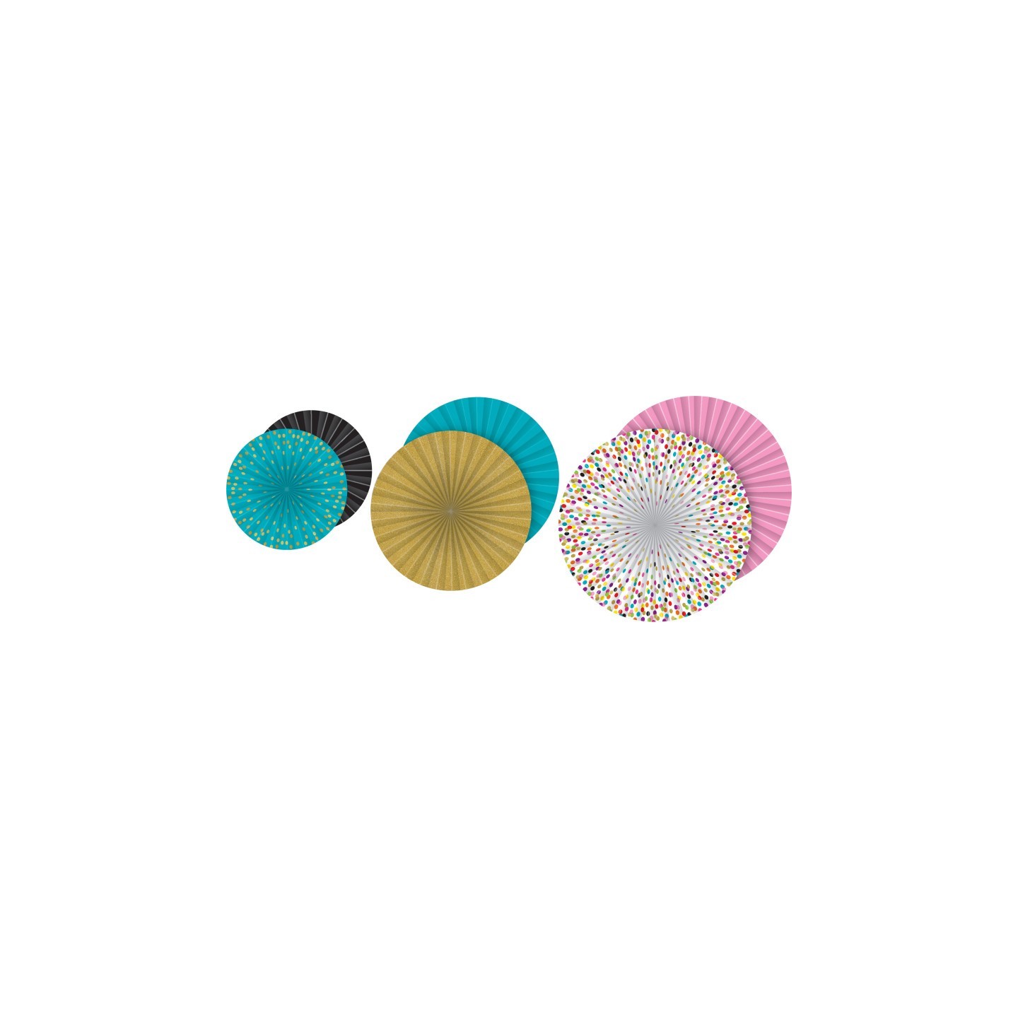 Teacher Created Resources® Confetti Hanging Paper Fans