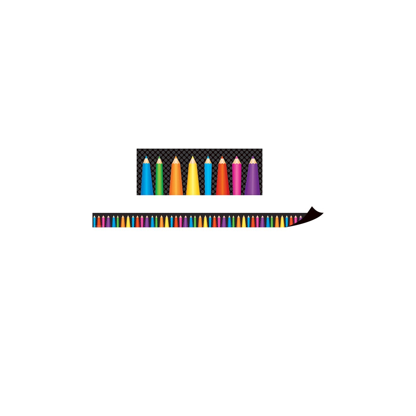 Teacher Created Resources® Magnetic Borders, Colored Pencils, 24 Feet