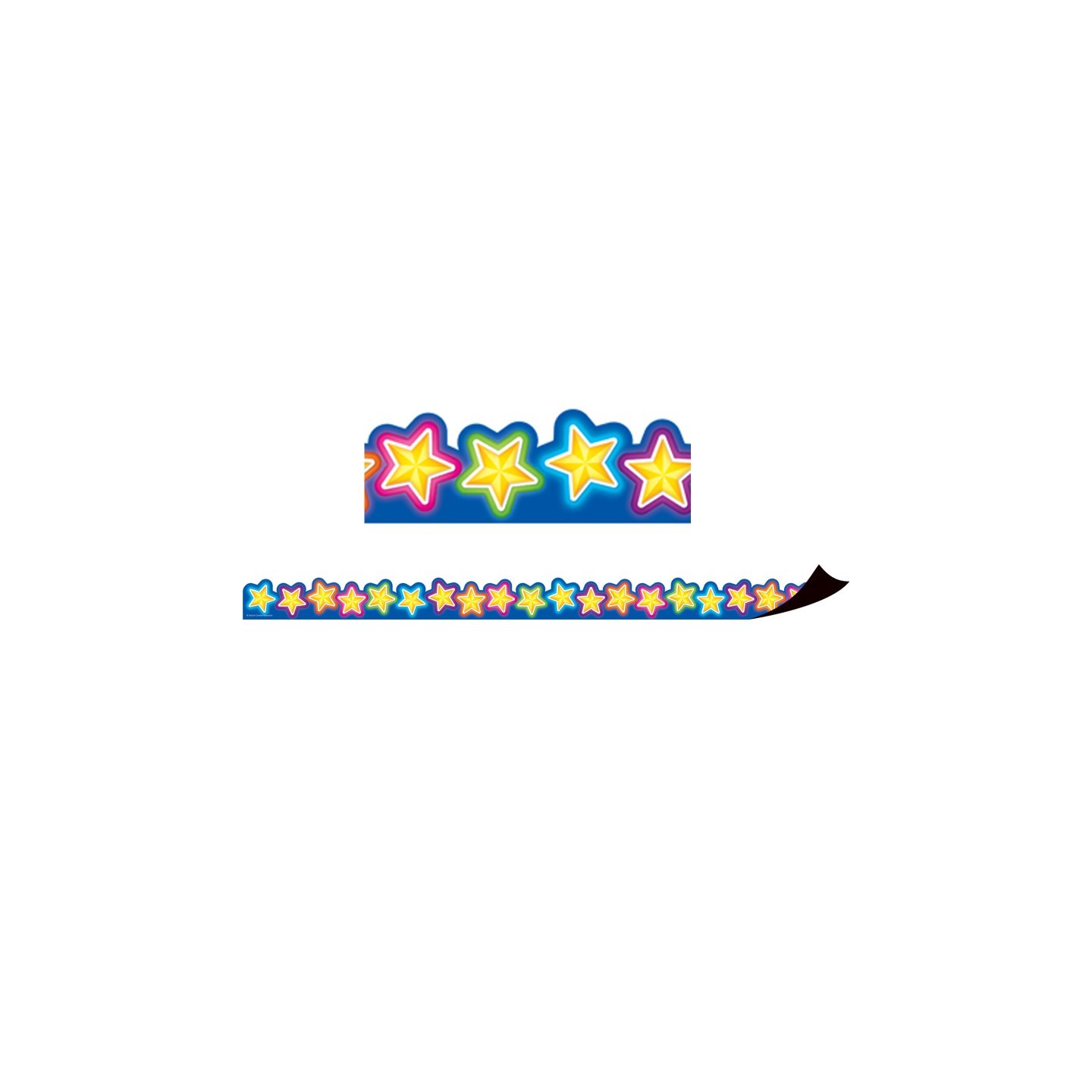 Teacher Created Resources® Magnetic Borders, Neon Stars, 24 Feet