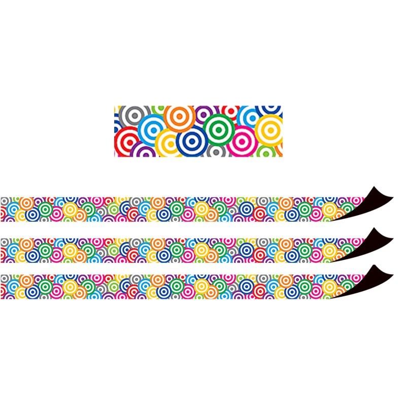 Teacher Created Resources® Targets Magnetic Border, 24 Feet Per Pack, 3 Packs