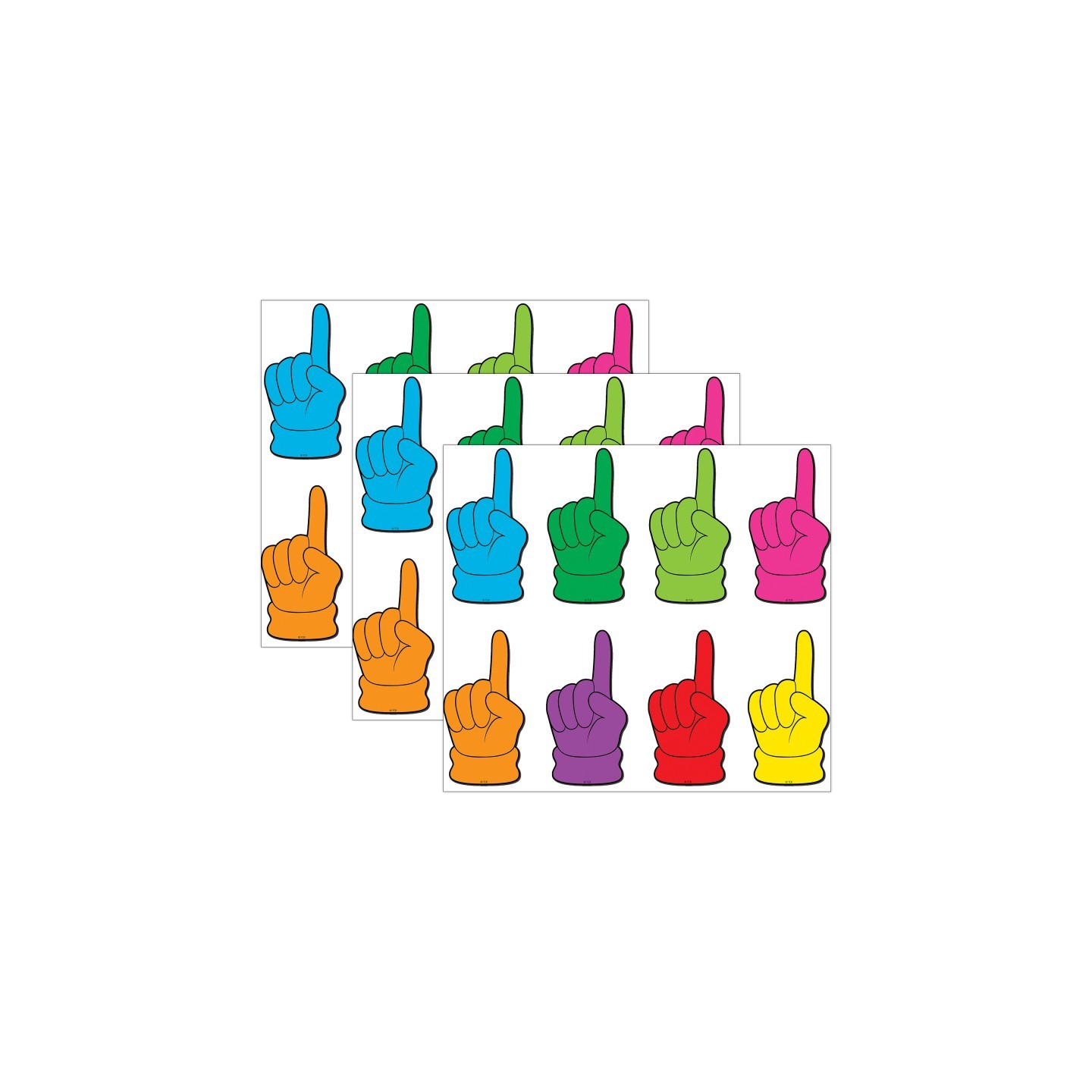 Teacher Created Resources® Pointing Hands Magnetic Accents, 16 Per Pack, 3 Packs