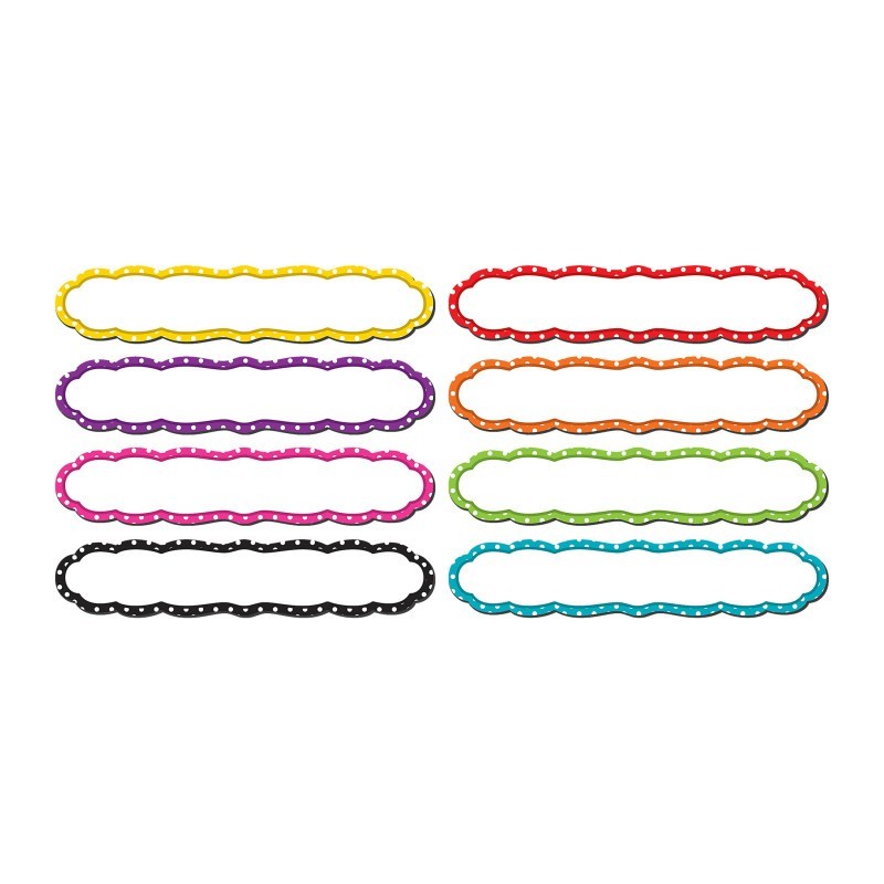Teacher Created Resources® Large Polka Dots Labels Magnetic Accents, Pack of 8