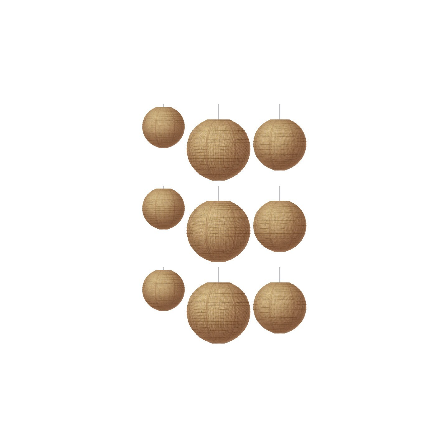 Teacher Created Resources® Burlap Design Paper Lanterns, 3 Per Pack, 3 Packs