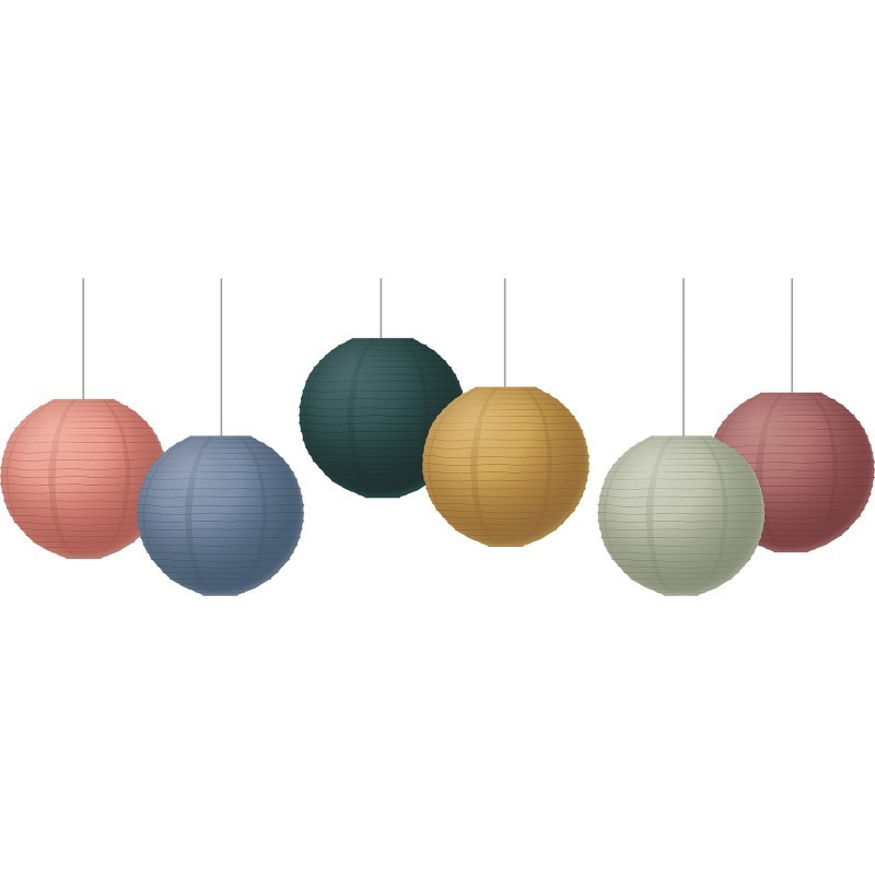 Teacher Created Resources® Wonderfully Wild 8" Hanging Paper Lanterns, Pack of 6