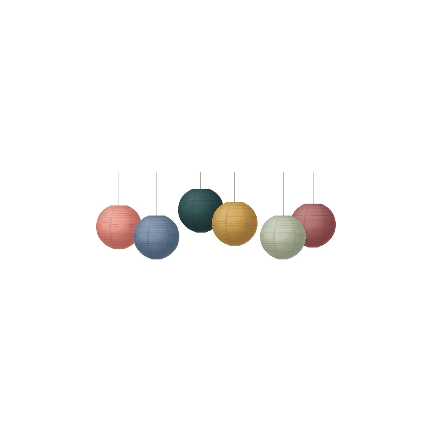 Teacher Created Resources® Wonderfully Wild 8" Hanging Paper Lanterns, Pack of 6
