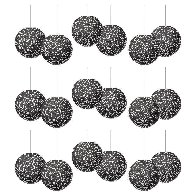 Teacher Created Resources® Composition 8" Hanging Paper Lanterns, 6 Per Pack, 3 Packs