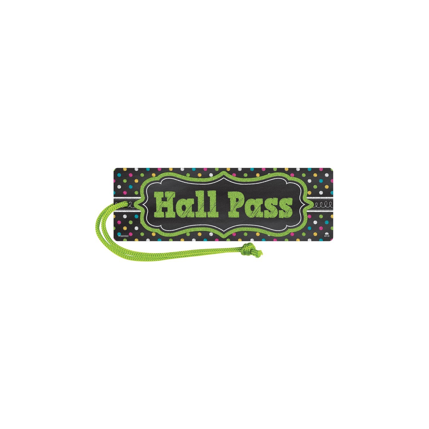 Teacher Created Resources® Chalkboard Brights Magnetic Hall Pass, Pack of 6