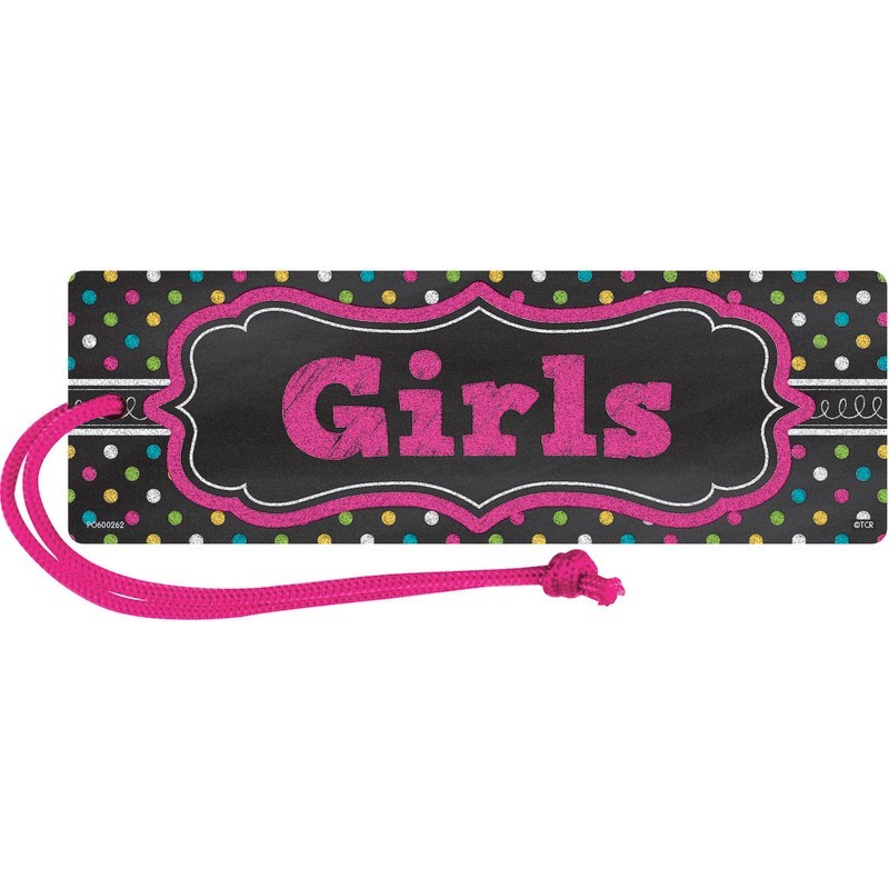 Teacher Created Resources® Chalkboard Brights Magnetic Girls Pass