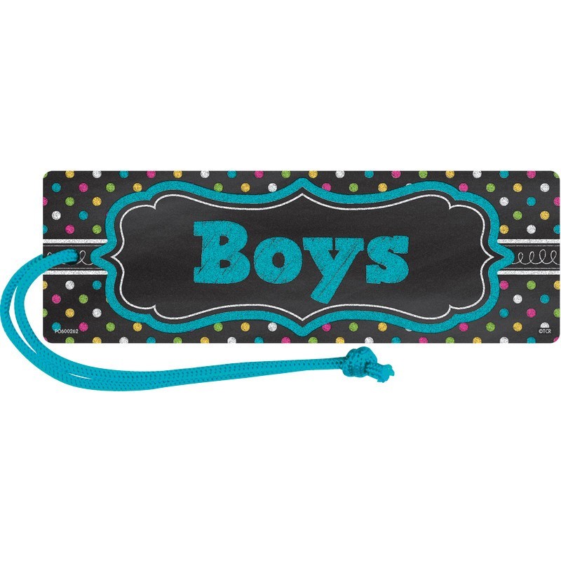 Teacher Created Resources® Chalkboard Brights Magnetic Boys Pass