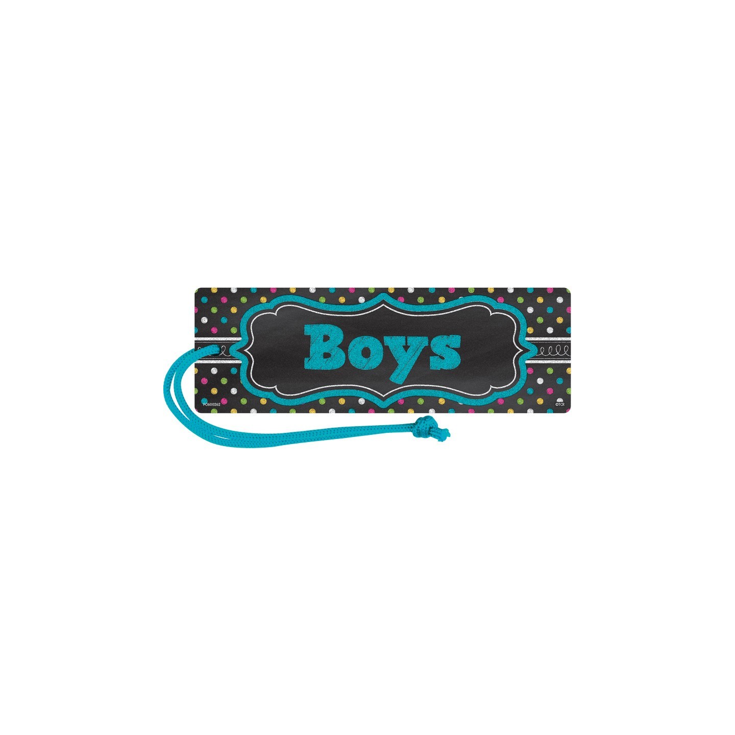 Teacher Created Resources® Chalkboard Brights Magnetic Boys Pass, Pack of 6