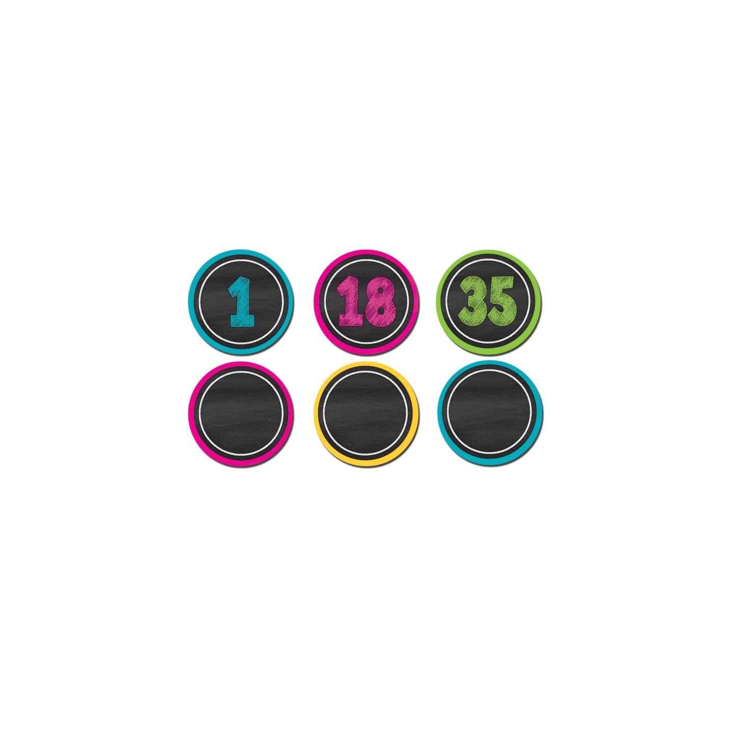 Teacher Created Resources® Chalkboard Brights Numbers Magnetic Accents