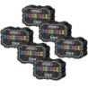 Teacher Created Resources® Chalkboard Brights Magnetic Whiteboard Eraser, Pack of 6