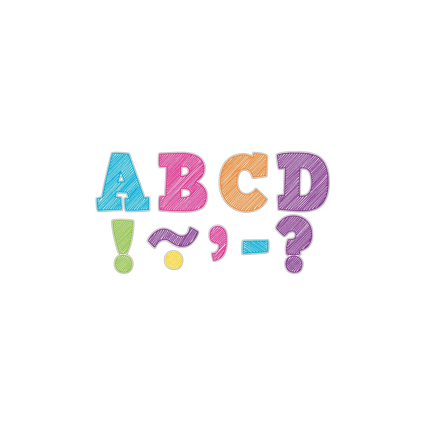 Teacher Created Resources® Scribble Bold Block 3" Magnetic Letters