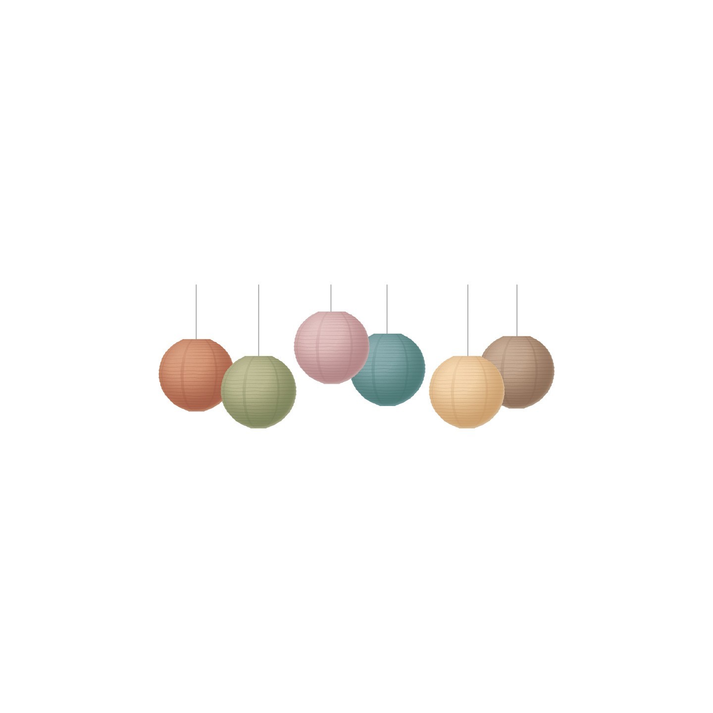 Teacher Created Resources® Everyone is Welcome 8" Hanging Paper Lanterns, Pack of 6