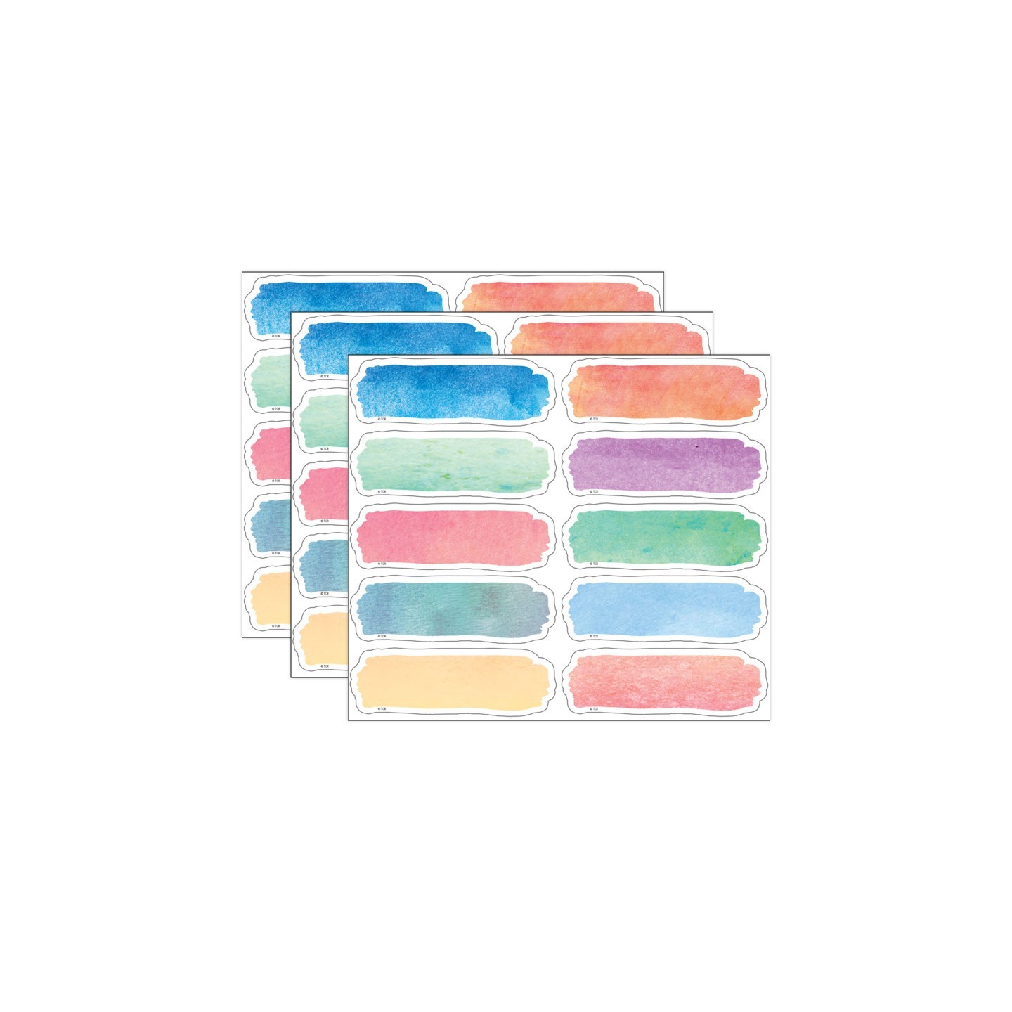 Teacher Created Resources® Watercolor Labels Magnetic Accents, 20 Per Pack, 3 Packs
