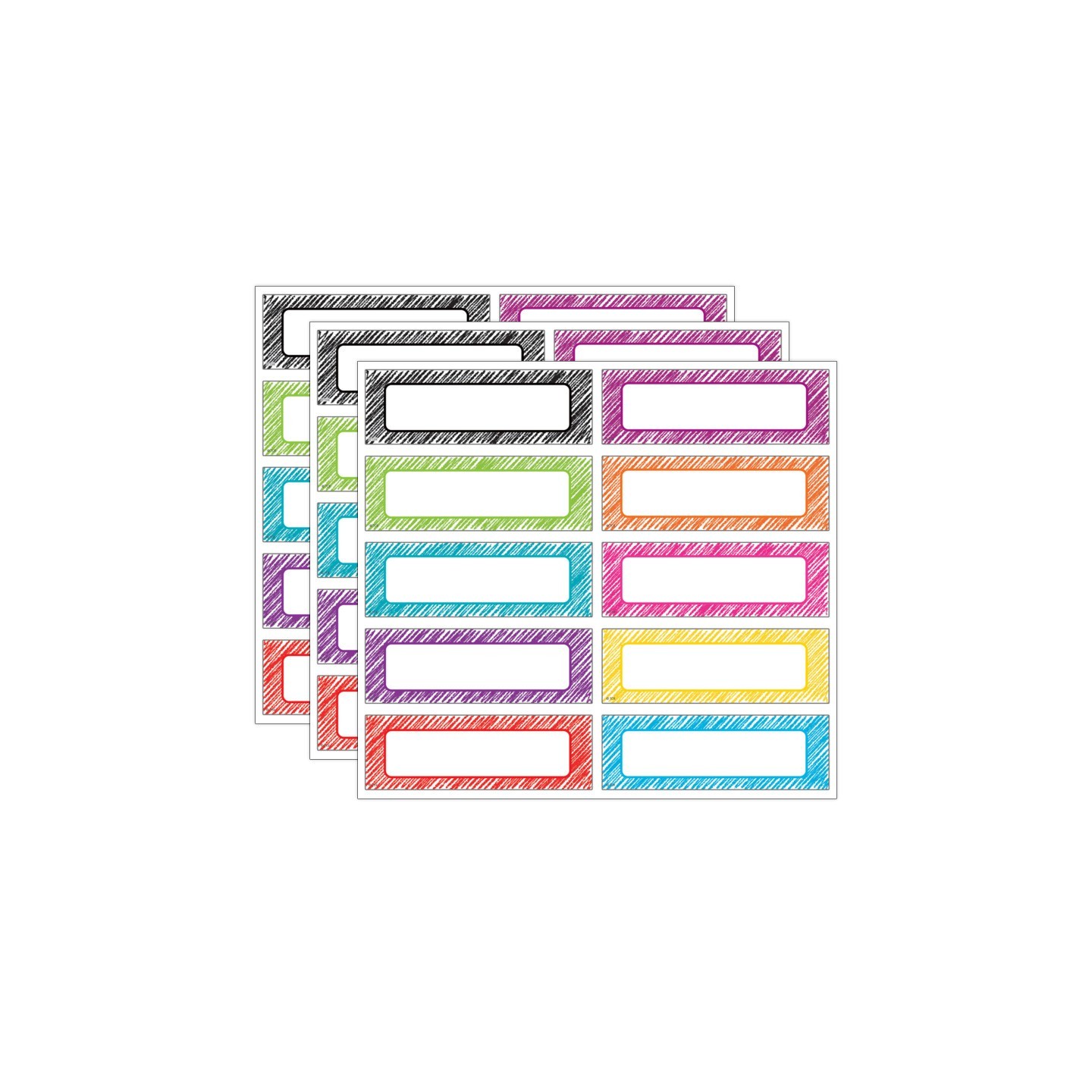 Teacher Created Resources® Scribble Labels Magnetic Accents, 20 Per Pack, 3 Packs