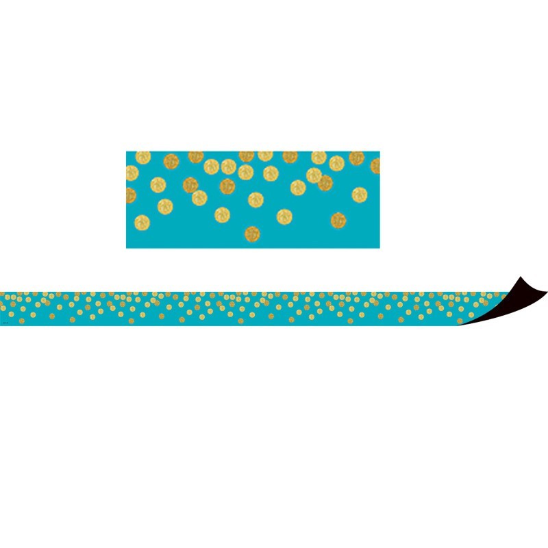 Teacher Created Resources® Teal Confetti Magnetic Border