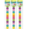 Teacher Created Resources® Confetti Circles Die-Cut Magnetic Border, 24 Feet Per Pack, 3 Packs