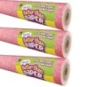Teacher Created Resources® Fun Size Better Than Paper® Bulletin Board Roll, 18" x 12', Coral Pink Loop-De-Loop, Pack of 3