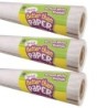 Teacher Created Resources® Fun Size Better Than Paper® Bulletin Board Roll, 18" x 12', Vertical White Shiplap, Pack of 3