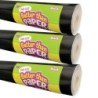 Teacher Created Resources® Fun Size Better Than Paper® Bulletin Board Roll, 18" x 12', Black, Pack of 3