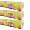 Teacher Created Resources® Fun Size Better Than Paper® Bulletin Board Roll, 18" x 12', Burlap, Pack of 3