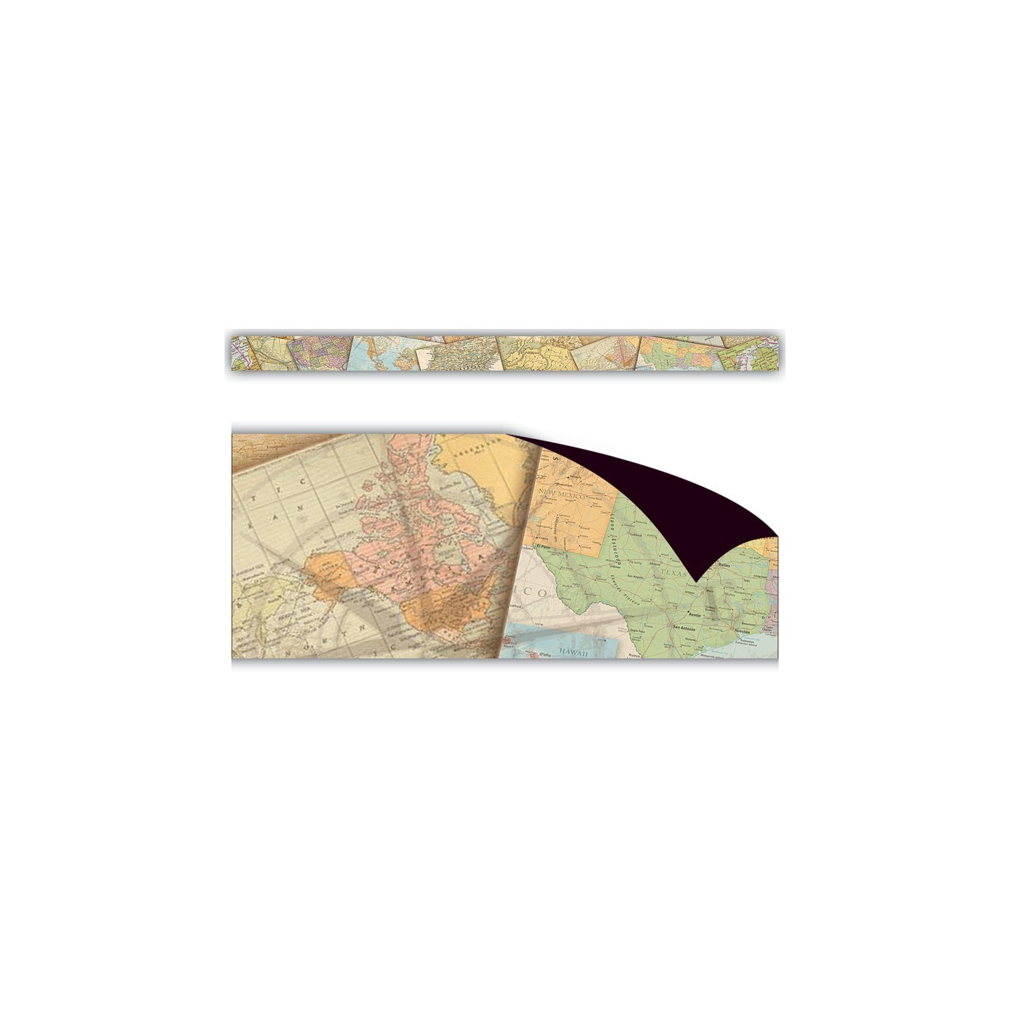 Teacher Created Resources® Travel the Map Magnetic Border, 24 Feet