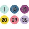Teacher Created Resources® Spot On Floor Markers Oh Happy Day Numbers 1-36, 4", Pack of 36