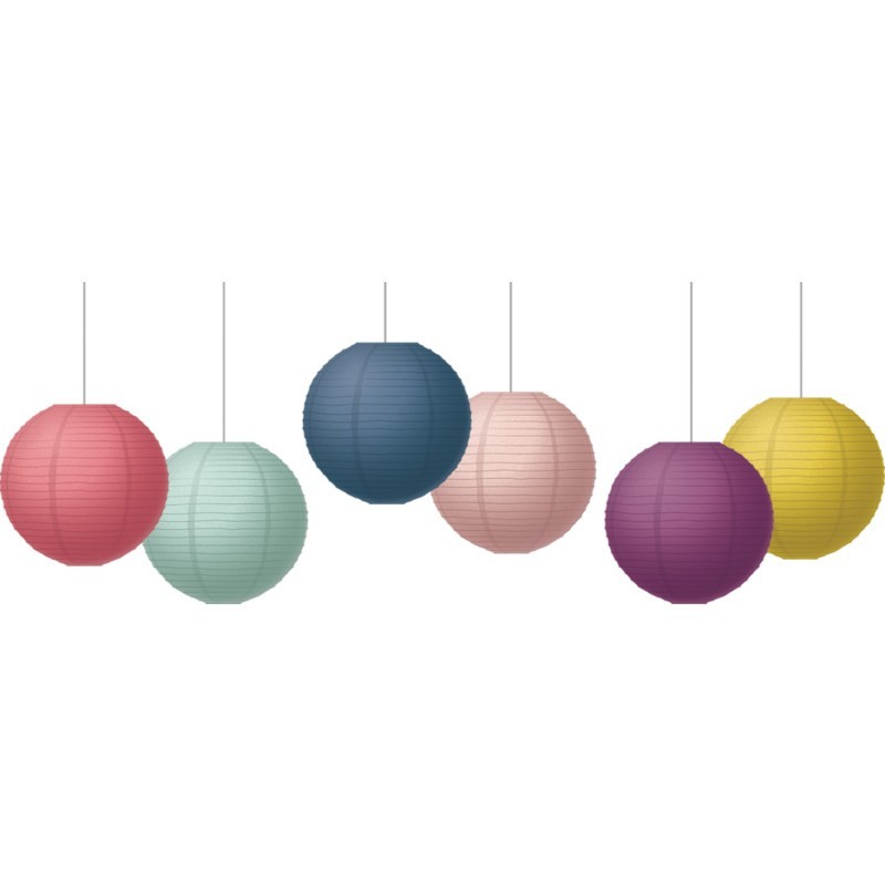 Teacher Created Resources® Oh Happy Day 8" Paper Lanterns, Pack of 6