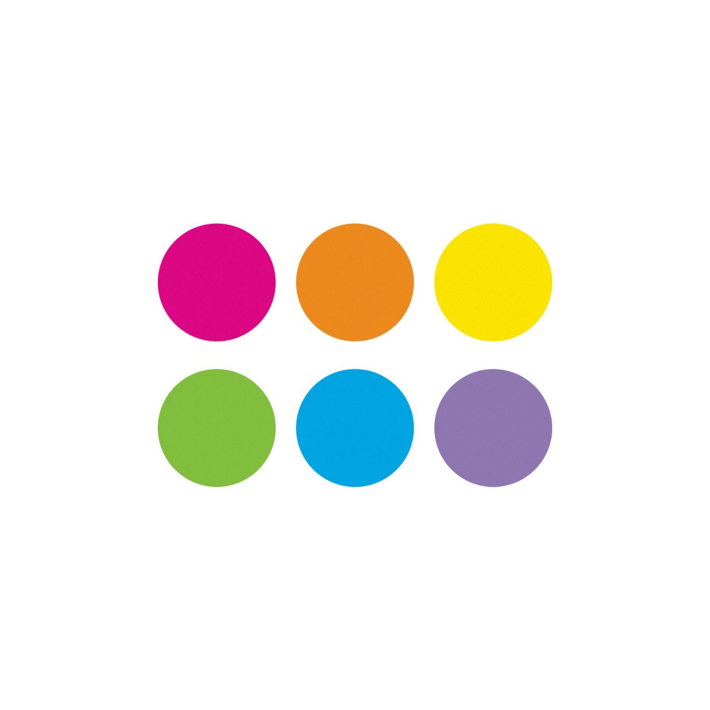 Teacher Created Resources® Spot On Dry-Erase Desktop Writing Spots Bright Circles, 10-1/2"