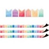 Teacher Created Resources® Watercolor Pennants Magnetic Border, 24 Feet Per Pack, 3 Packs
