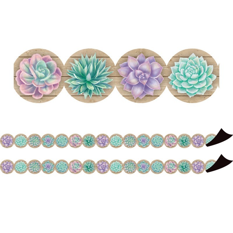 Teacher Created Resources® Rustic Bloom Magnetic Border, 24 Feet Per Pack, 2 Packs