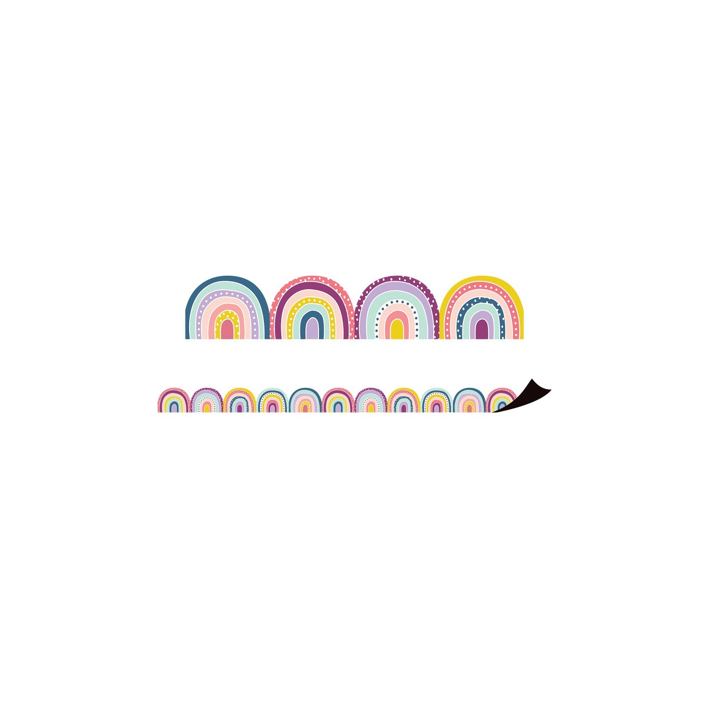 Teacher Created Resources® Oh Happy Day Rainbows Magnetic Border, 24 Feet