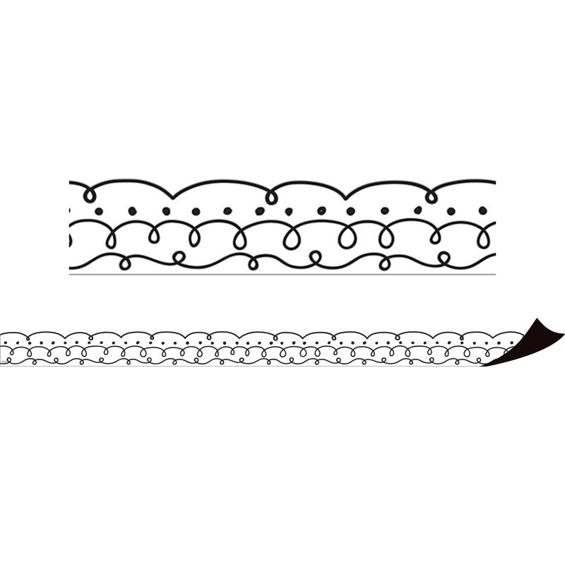 Teacher Created Resources® Squiggles and Dots Magnetic Border, 24 Feet