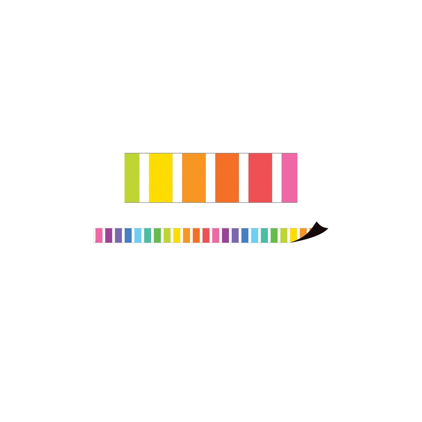 Teacher Created Resources® Colorful Stripes Magnetic Border, 24 Feet