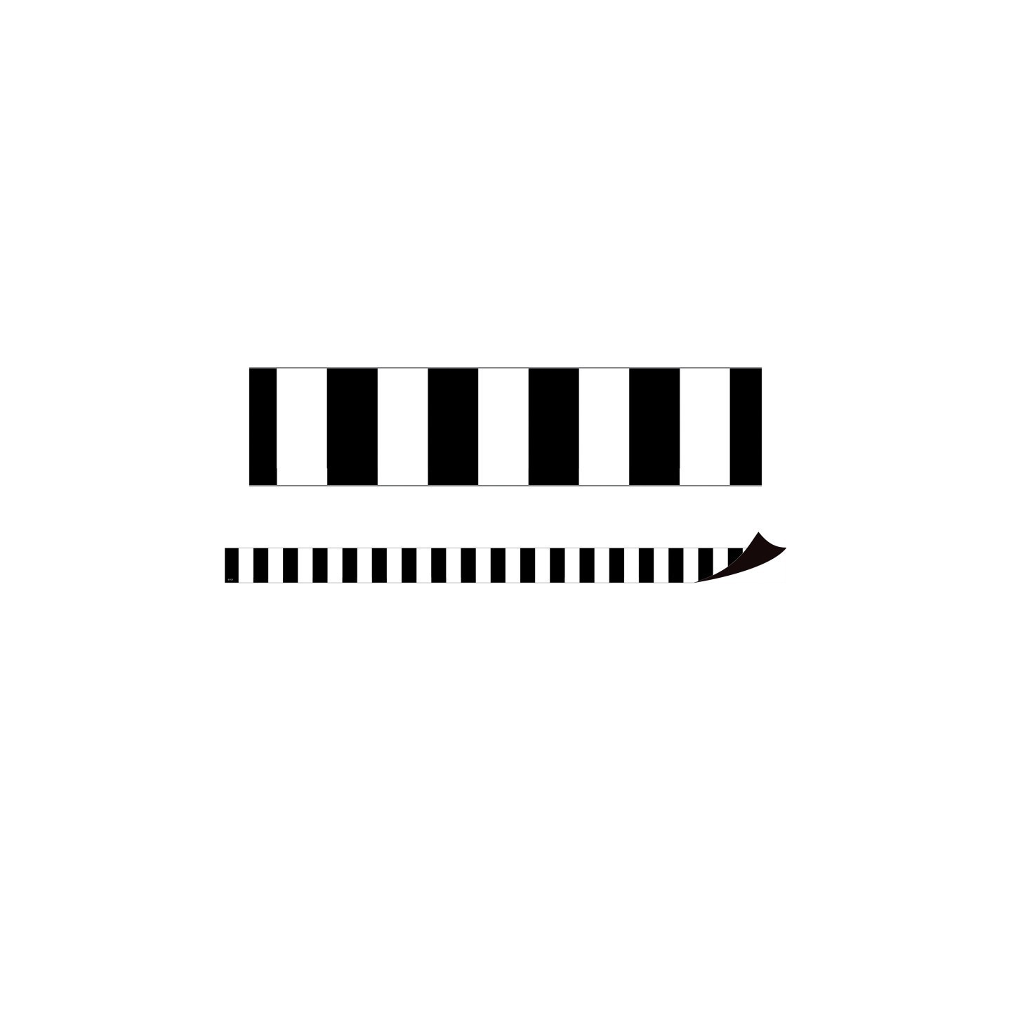 Teacher Created Resources® Black Stripes Magnetic Border, 24 Feet