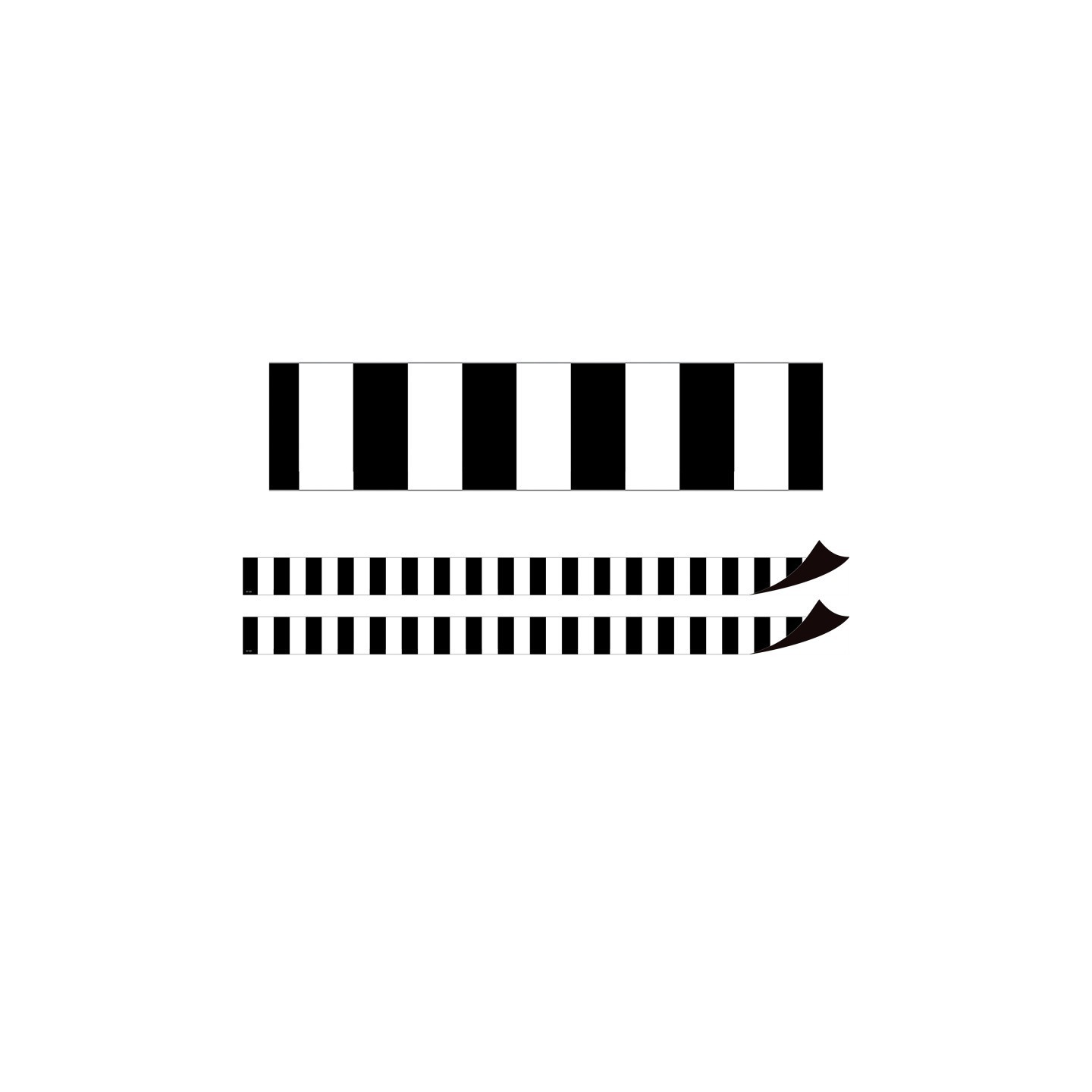 Teacher Created Resources® Black Stripes Magnetic Border, 24 Feet Per Pack, 2 Packs