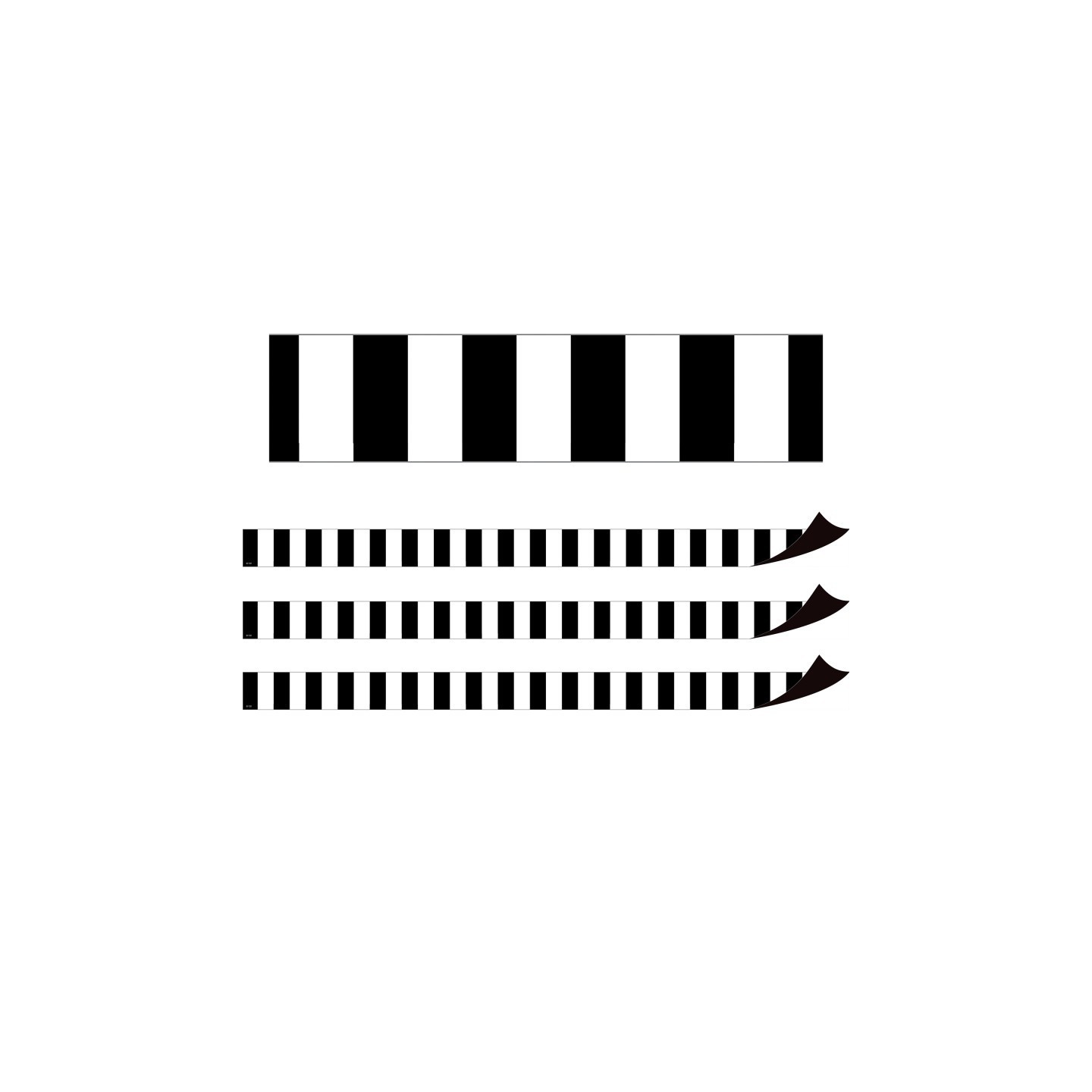 Teacher Created Resources® Black Stripes Magnetic Border, 24 Feet Per Pack, 3 Packs