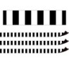 Teacher Created Resources® Black Stripes Magnetic Border, 24 Feet Per Pack, 3 Packs