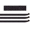 Teacher Created Resources® Black with White Painted Dots Magnetic Border, 24 Feet Per Pack, 3 Packs