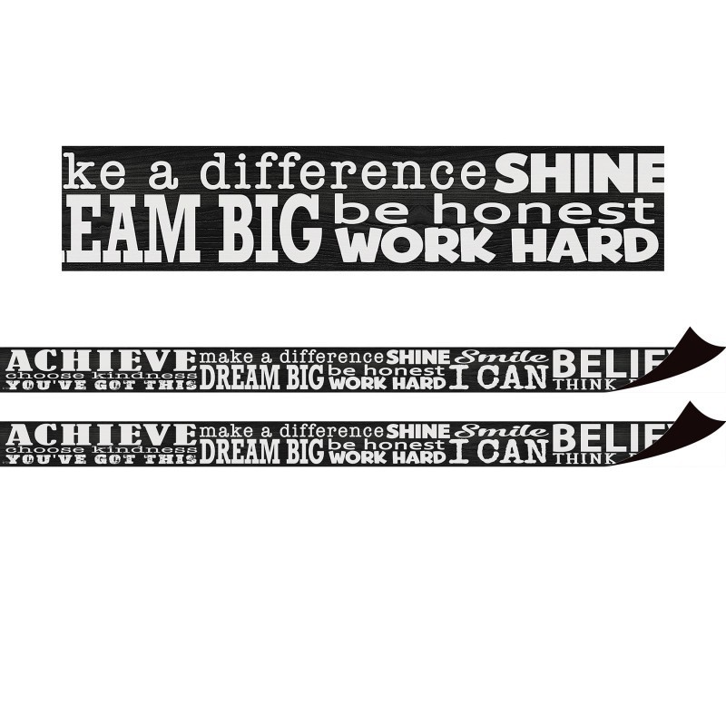 Teacher Created Resources® Modern Farmhouse Positive Sayings Magnetic Border, 24 Feet Per Pack, 2 Packs