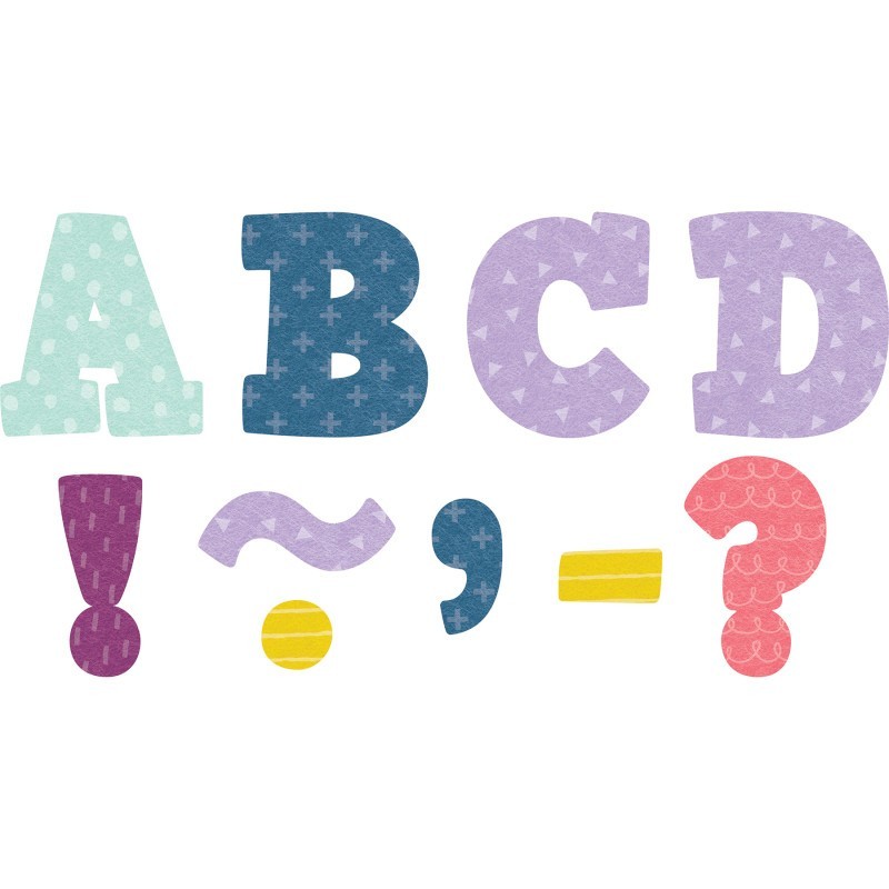 Teacher Created Resources® Oh Happy Day Bold Block 3" Magnetic Letters, 55 Pieces