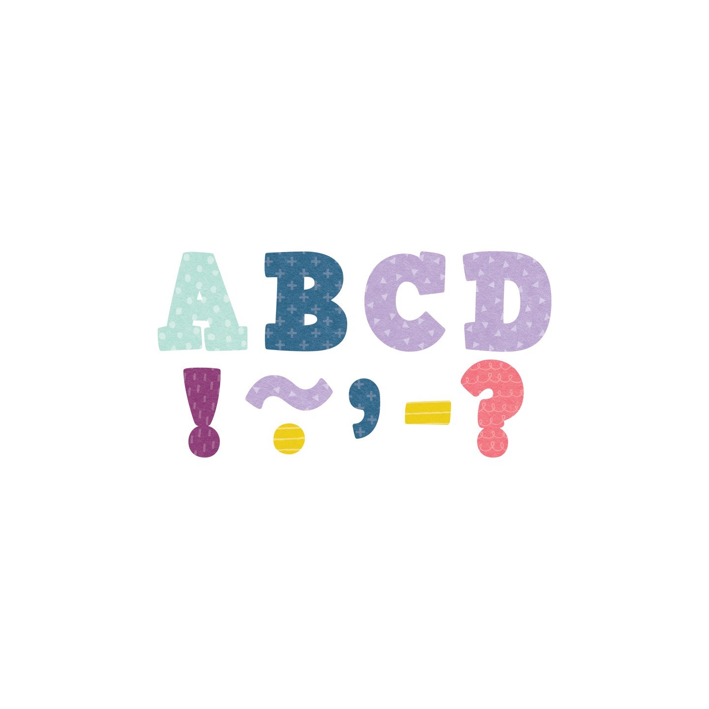 Teacher Created Resources® Oh Happy Day Bold Block 3" Magnetic Letters, 55 Pieces