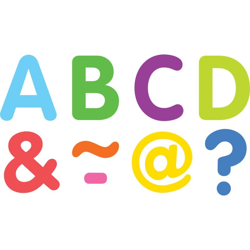 Teacher Created Resources® Colorful Classic 2" Magnetic Letters, 87 Pieces