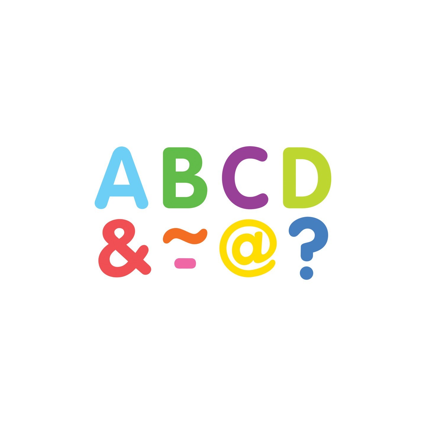 Teacher Created Resources® Colorful Classic 2" Magnetic Letters, 87 Pieces