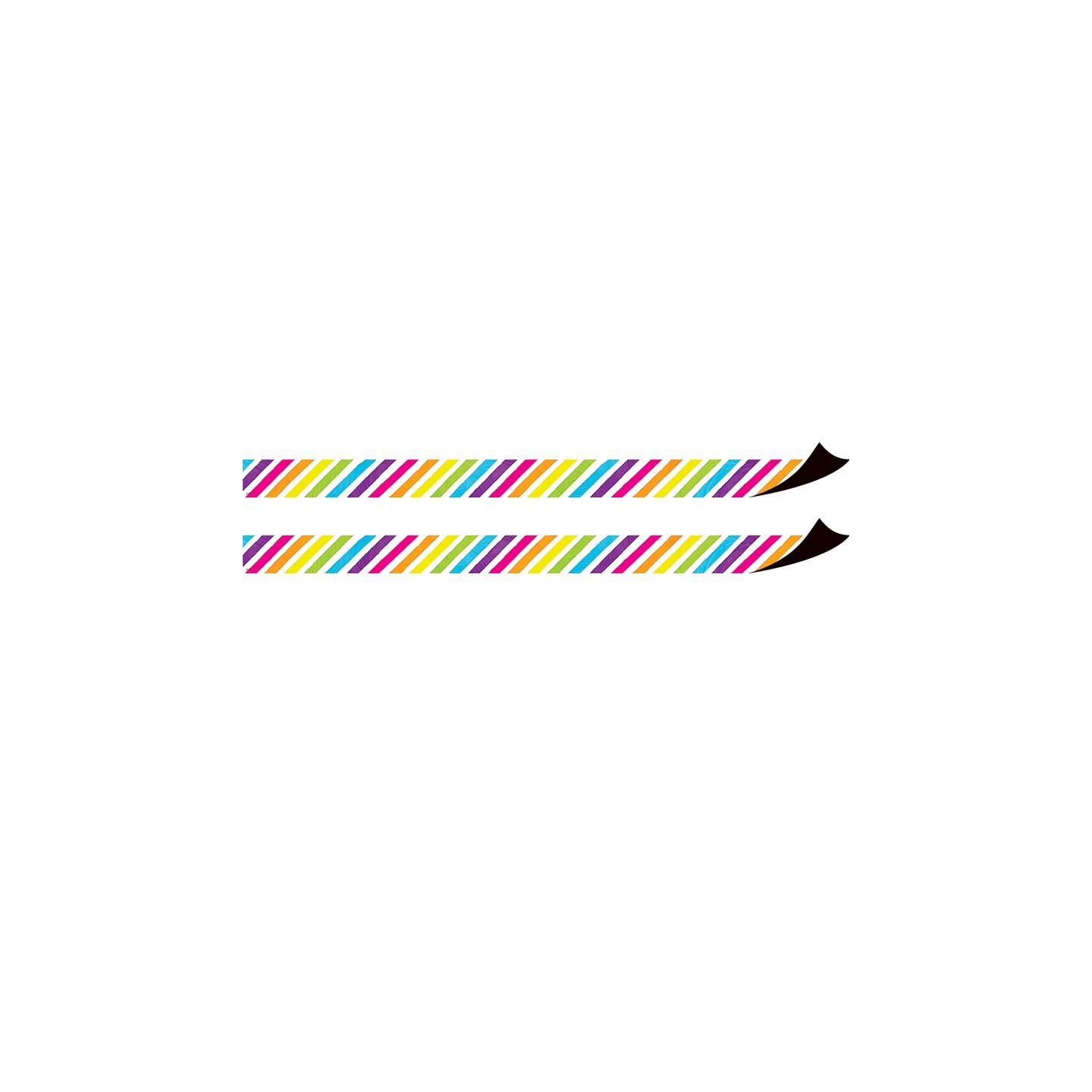 Teacher Created Resources® Brights 4Ever Stripes Magnetic Border, 24 Feet Per Pack, 2 Packs