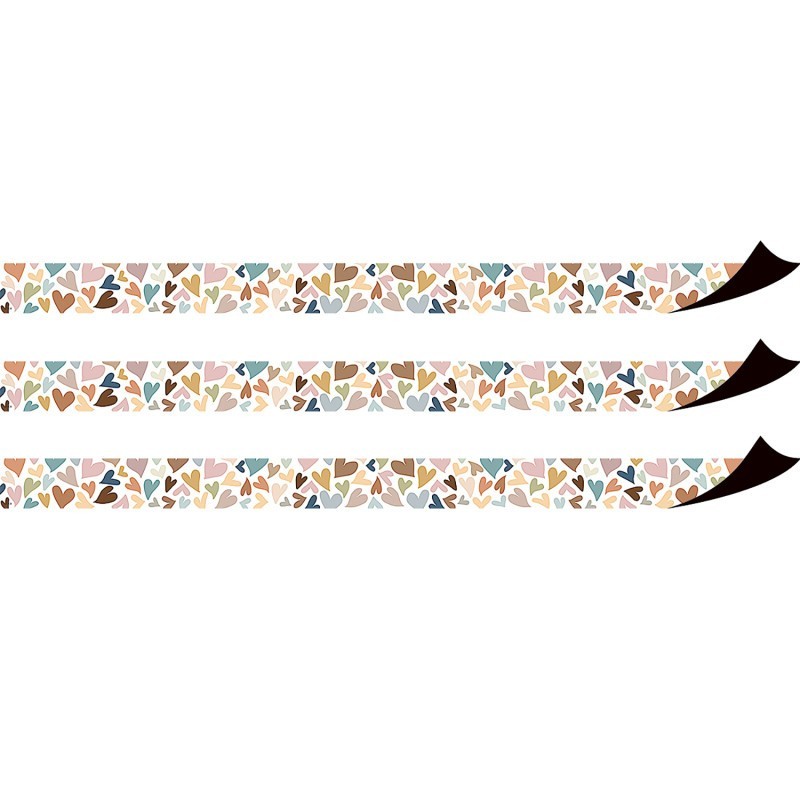 Teacher Created Resources® Everyone Is Welcome Hearts Magnetic Border Per Pack, 3 Packs